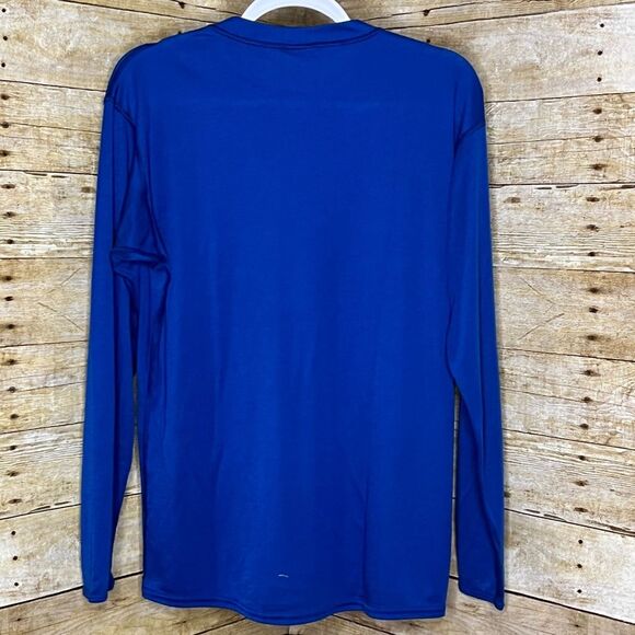 PATAGONIA CAPILENE BLUE HENLEY STYLE BASE LAYER COLD CASUAL EVERYDAY WEAR SHIRT - Picture 2 of 2